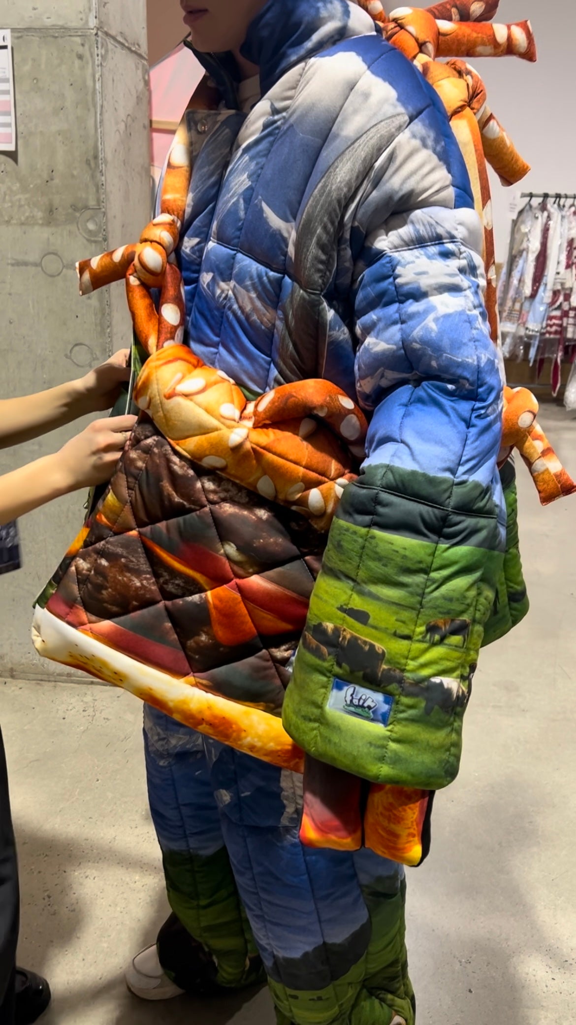 Print quilting set up(Jacket)