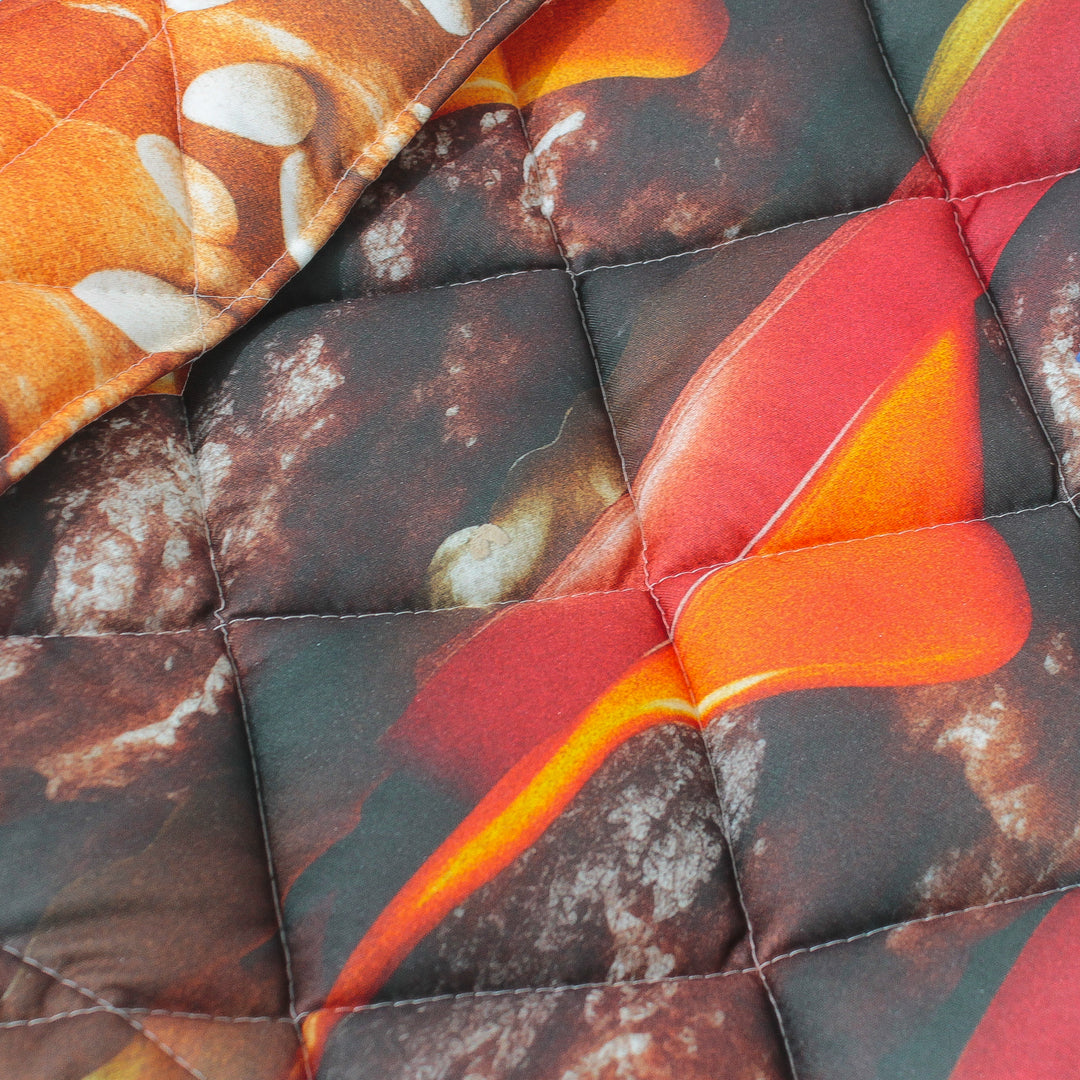 Print quilting bag-cheese burger ver.