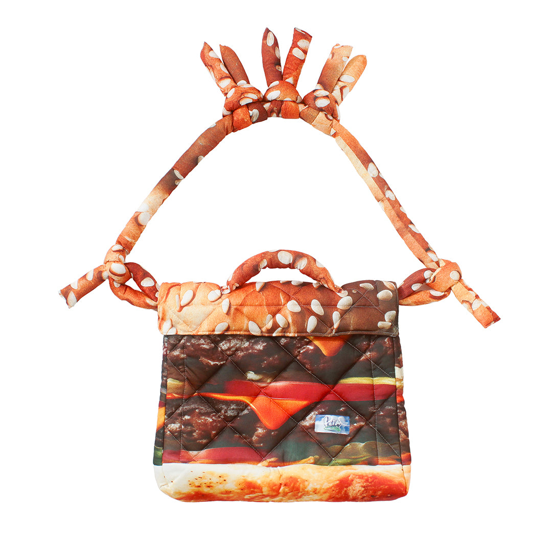 Print quilting bag-cheese burger ver.